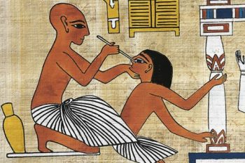 이집트 파피루스에 기록된 코 복원 수술 출처: 10 Facts about Ancient Egyptian Medicine